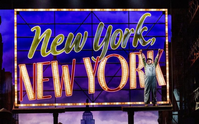 New York City Broadway at night