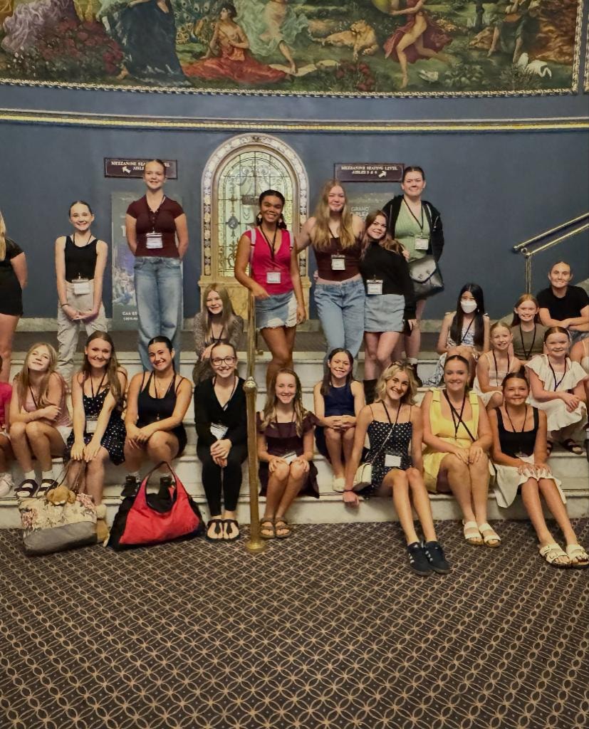 Group photo inside theatre